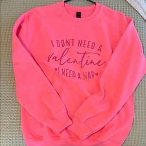 Gildan Pink Graphic Women's Sweater